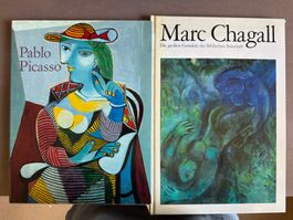 Kunstbücher Sammlung – Van Gogh, Picasso & Chagall 4 Bücher.