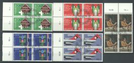 1981, Viererblöcke, ET, Sonderpostmarken I