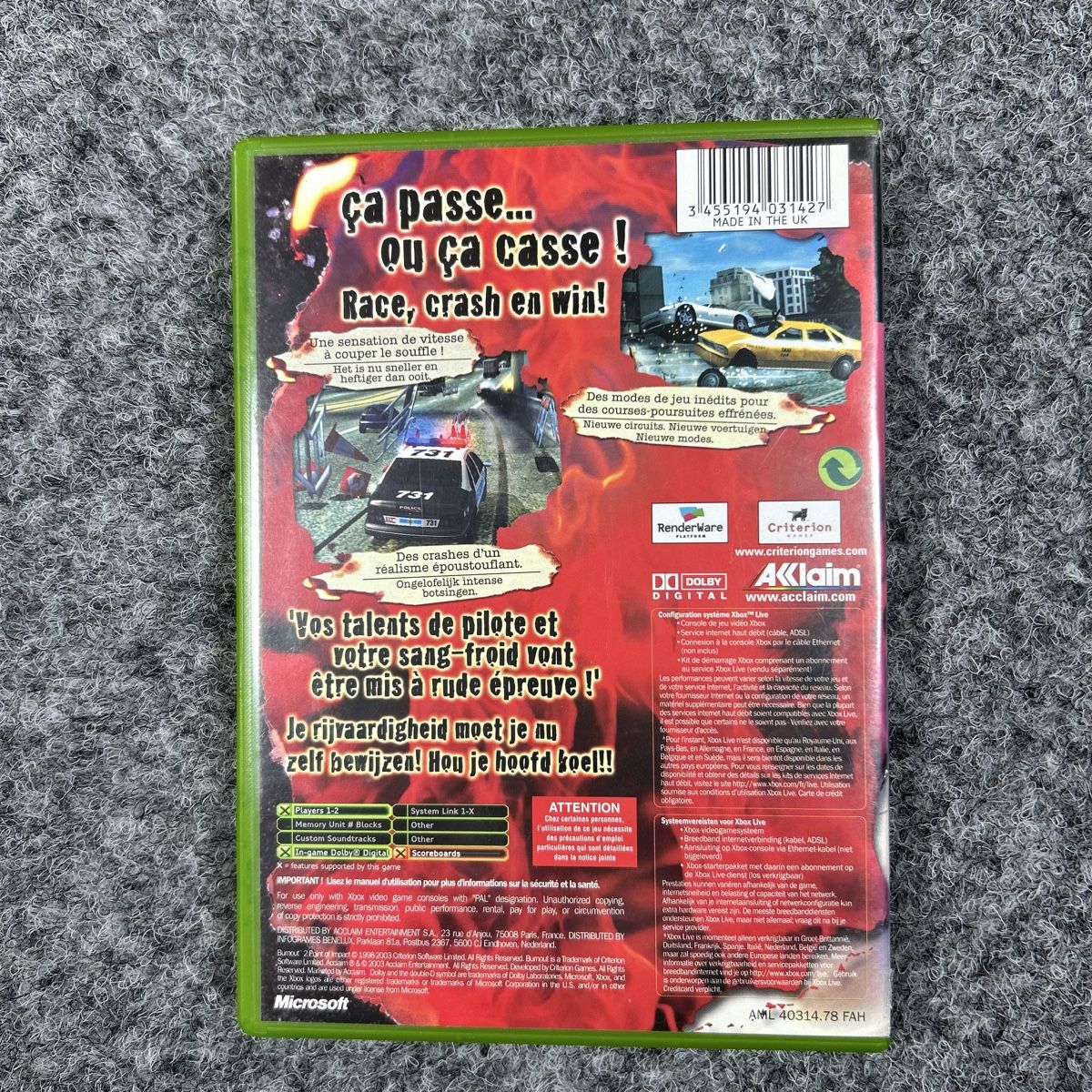 Giochi: XBOX Burnout 2 Point of Impact – Nuovo (secondo la descrizione) da La Sagne NE venduto da Matlasape 2