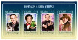 Block "Robin Williams". São Tomé und Príncipe