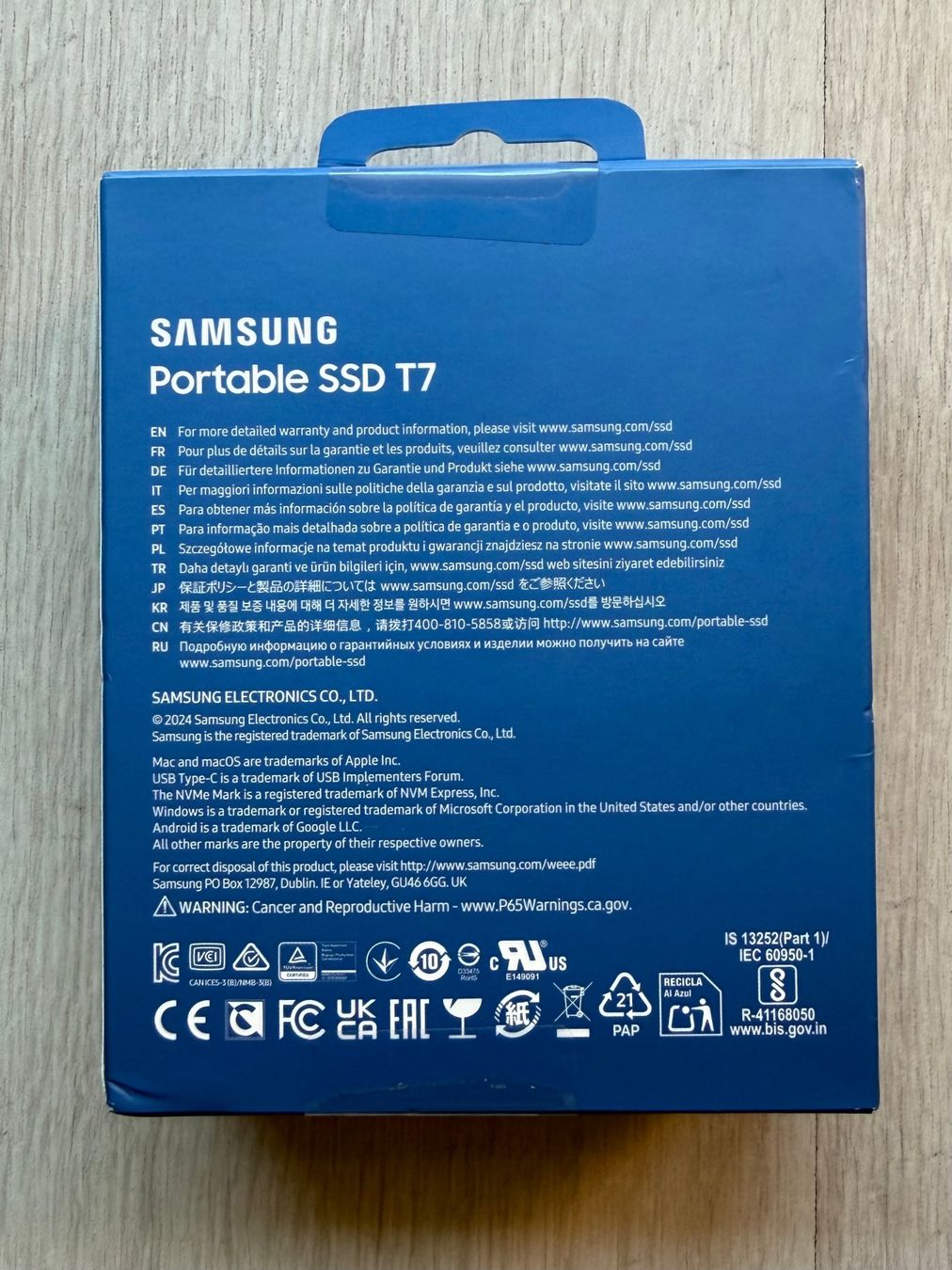 Samsung Dischi rigidi: Samsung Portable T7, 2TB, Originalverpackt, Neu – Nuovo e nell'imballaggio originale da Zürich venduto da Asiko72 1