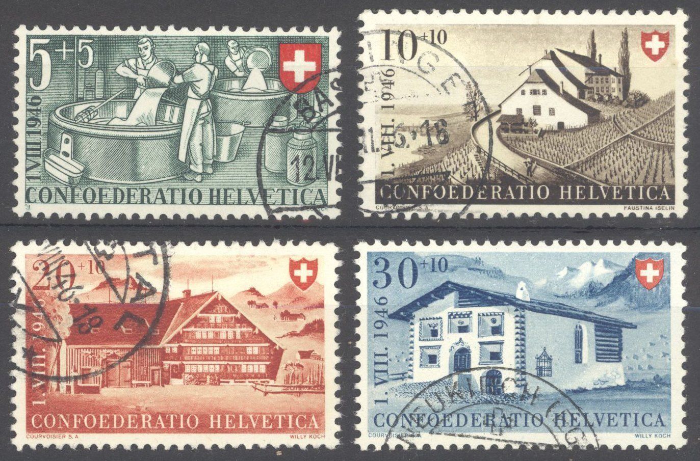 Festa Nazionale - Pro Patria: 1946, Pro Patria, ohne Falz – Usato da Willisau venduto da Vollstempel