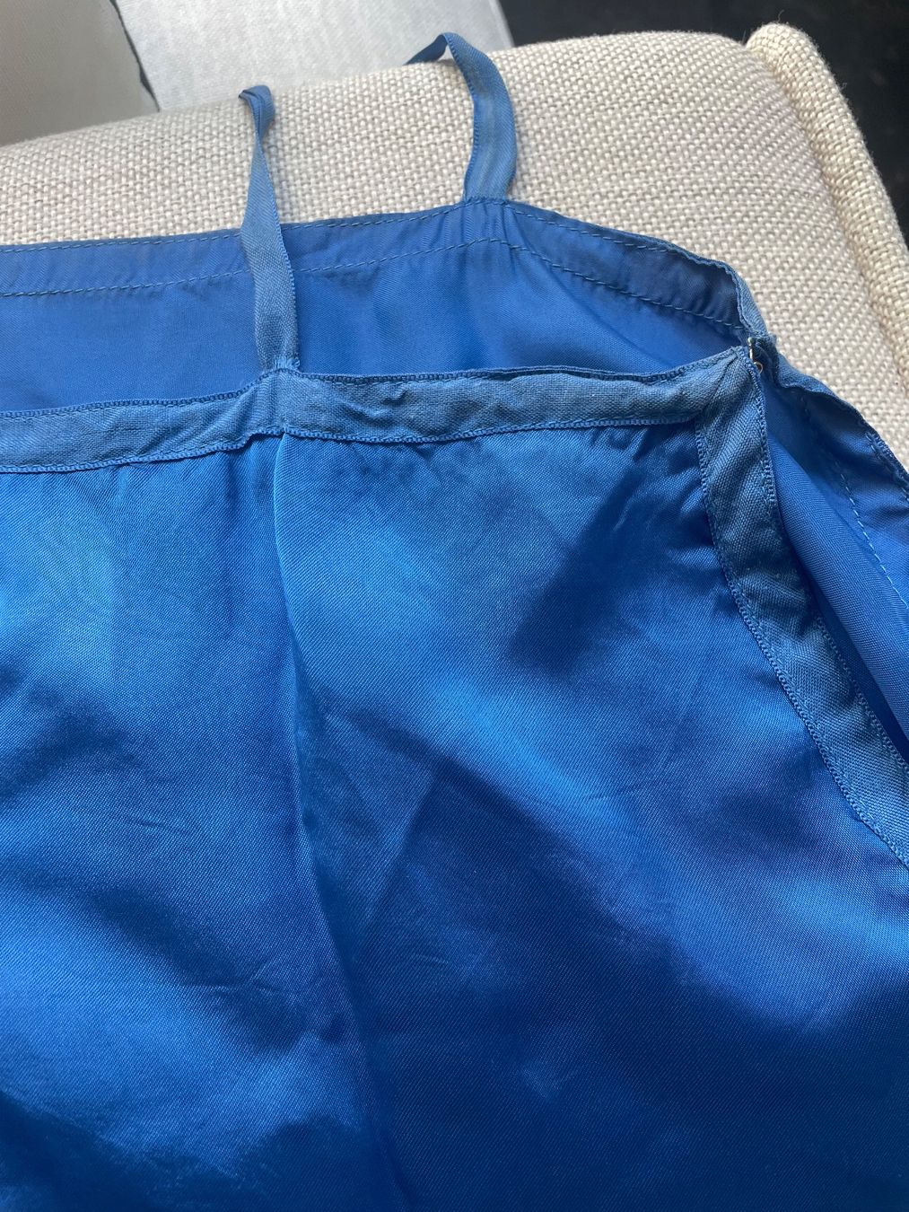 Altra biancheria intima: Negligé - Sottoveste in seta blu – Usato da Minusio venduto da Pink222 2