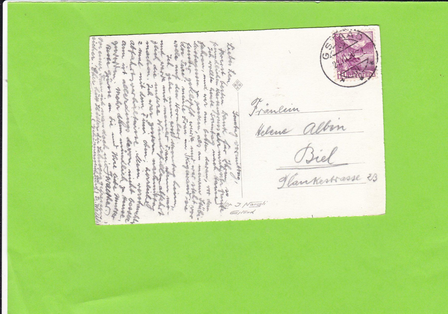 Cartoline postali: Gstaad mit Wildhorn – Usato da St. Peterzell venduto da neckertal 1