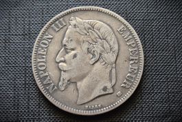 5Fr. FRANCE 1868 Napoleon III