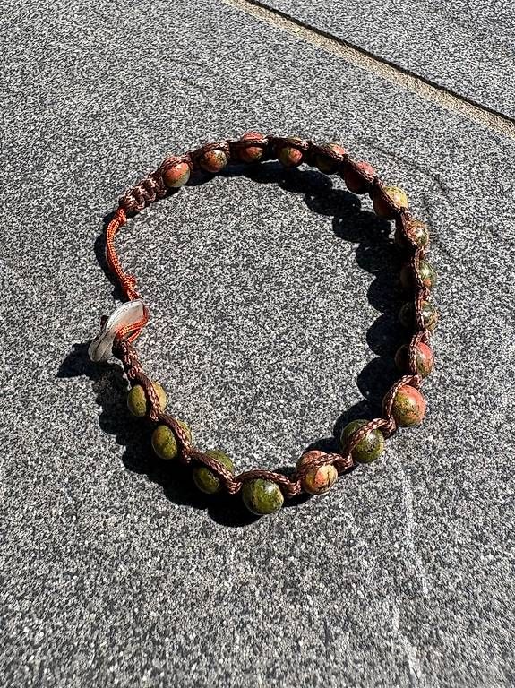 Bracciali & Braccialetti: Bracciale macrame con Unakite  – Usato da Salorino venduto da Ann_db 1