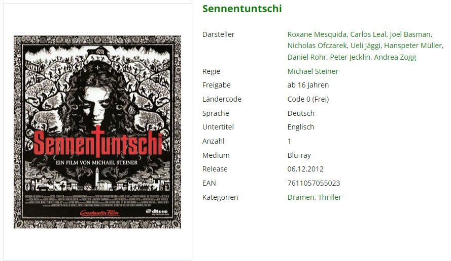 Tutti i DVDs: Sennentuntschi (Bluray) – Usato da Buchrain venduto da Sssschaller