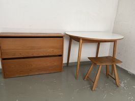 Wilhelm Kienzle Schuhkippe für Wohnhilfe, Tisch und Hocker