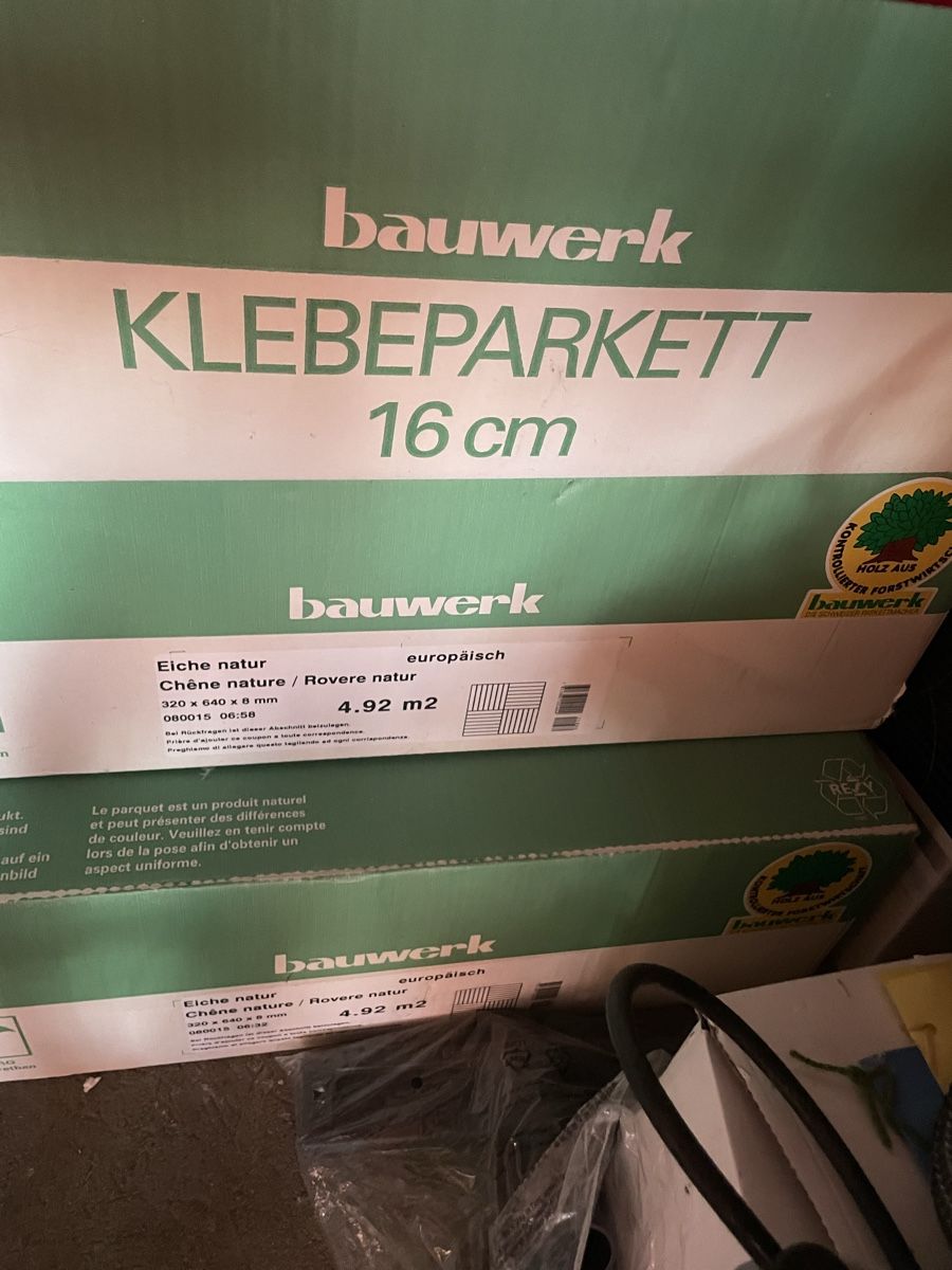 Materiale di riempimento: Klebeparkett – Nuovo (secondo la descrizione) da Oensingen venduto da MorinaL