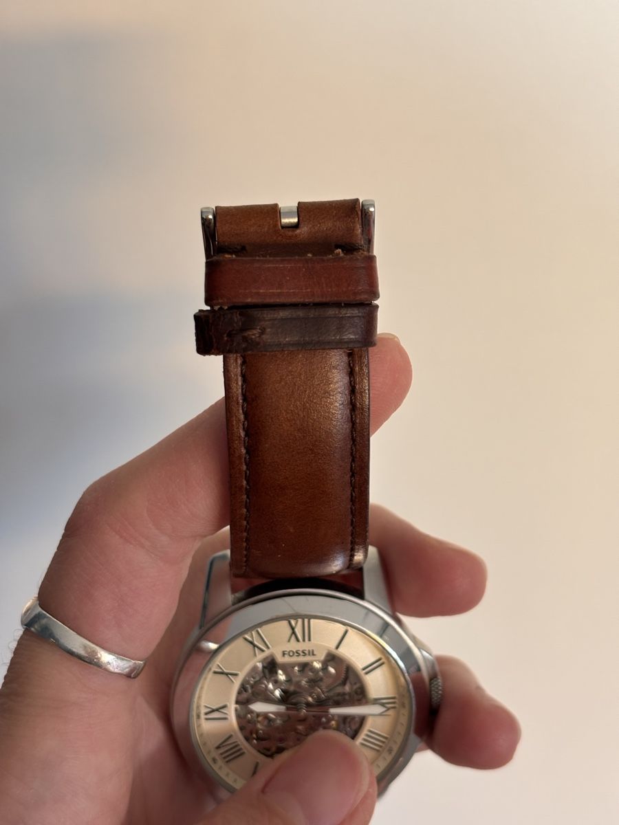 Fossil Orologi: Fossil Automatic Watch ME3099 Brown Leather - ab 1Fr – Usato da Meierskappel venduto da DayaMaya 2