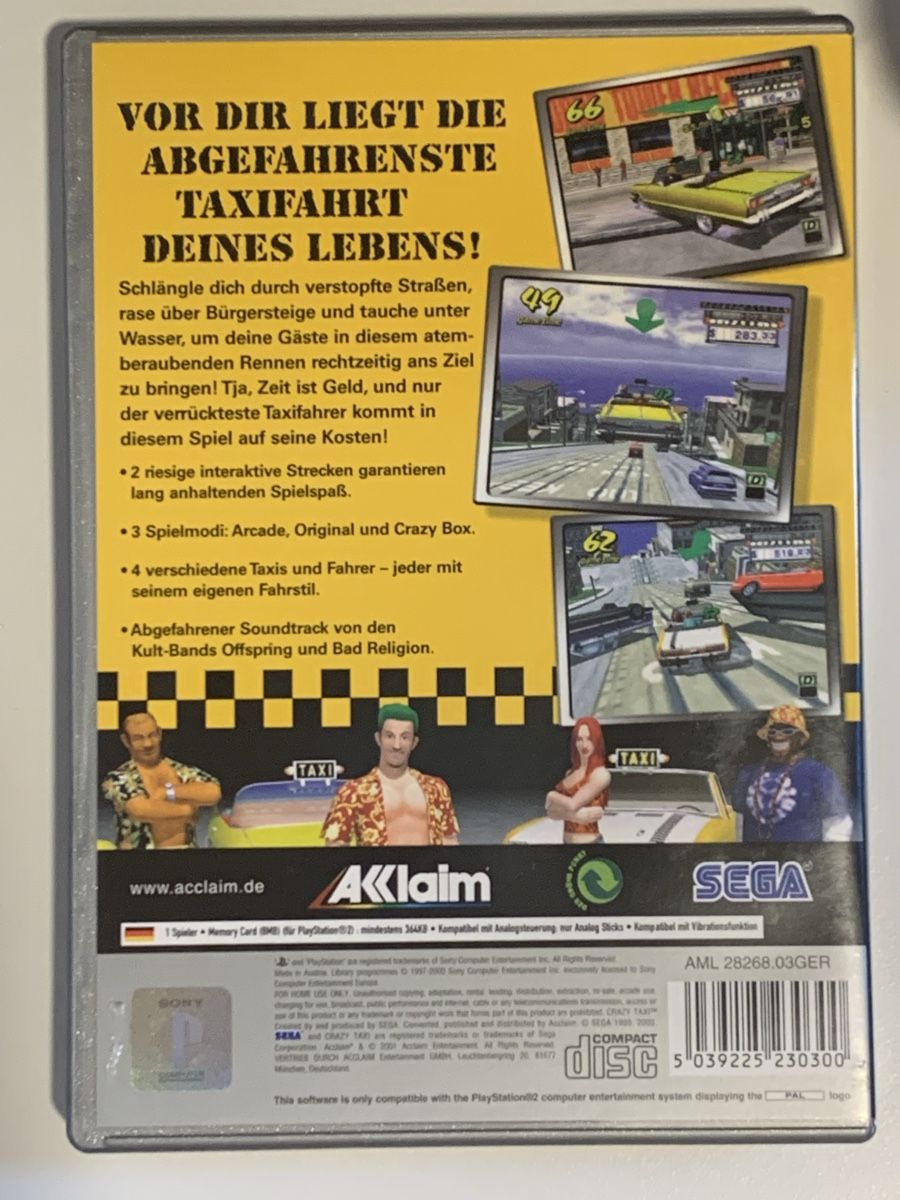 Sony Giochi: Crazy Taxi - PlayStation 2 PS2 – Usato da Ostermundigen venduto da RG-Collector 1