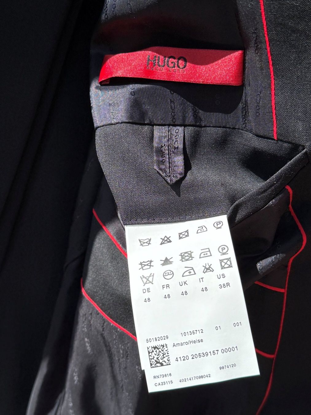Completi: Hugo Boss Anzug, schwarz, Grösse 48 – Usato da Schnottwil venduto da nho_p82b 2