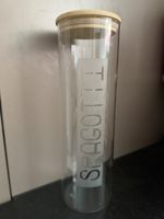 Spaghetti (Spagotti) Glas mit Holzdeckel