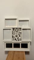 Fotorahmen Collage weiss mit Schriftzug "LIVE WHAT YOU LOVE"