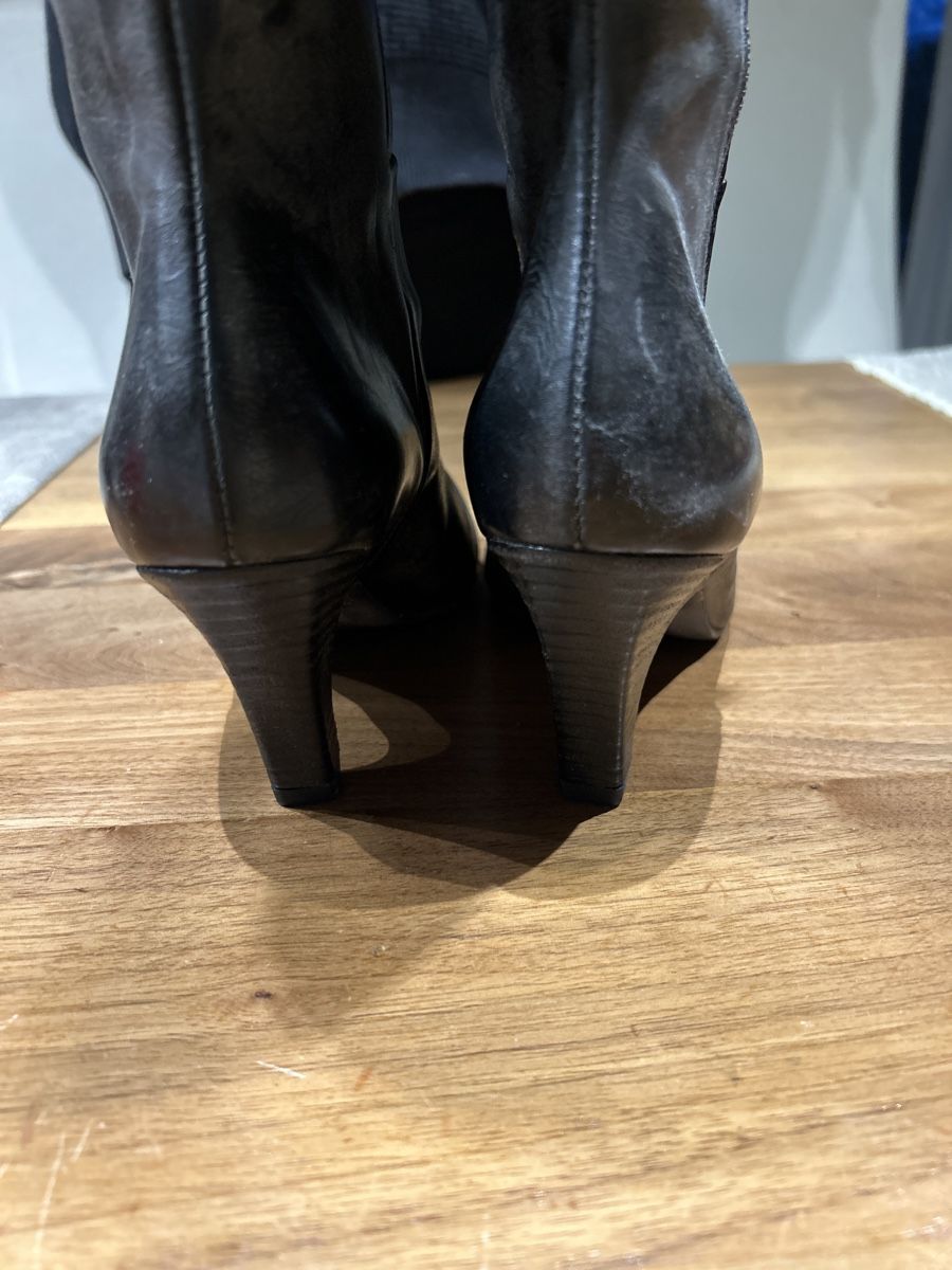 Damenschuhe: Schwarze Leder Stiefel Gr. 36, Marke Vic – Neu (gemäss Beschreibung) aus Vaduz von Snooki6 4