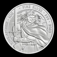 King Arthur 1 UNZE OZ Myths & Legends 2023 SILBER 999 QUEEN
