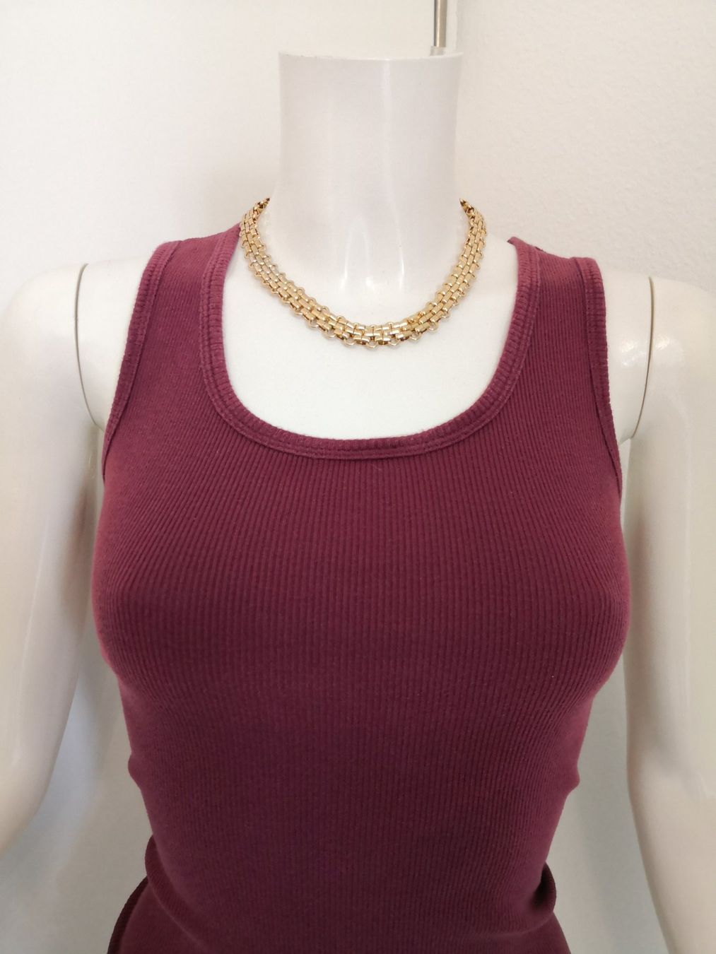 Mango Top: 🤩MANGO TOP BORDEAUX GERILLT – Usato da Olten venduto da Naja-Twins-Twins 6