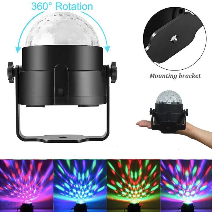 Lampen: USB Discokugel Party Licht RGB LED – Neu und originalverpackt aus Châtelaine von topshop.switzerland 1