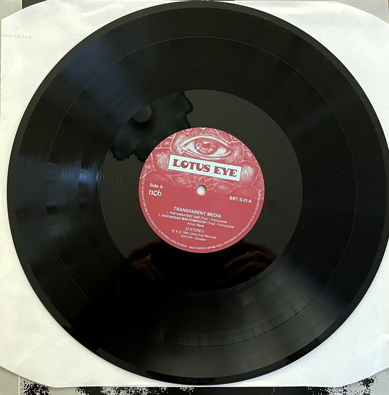 Vinyles: Rasa - Maxi LP Transparent Media – D'occasion à Savagnier par Ne2065 2
