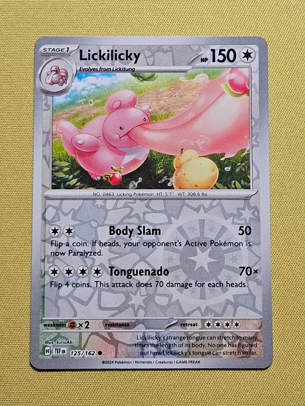 Pokémon Carte collezionabili: Temporal Forces - Lickilicky 125/162 EN – Usato da Bellinzona venduto da Pokemarco