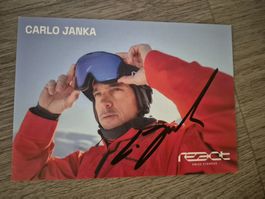 Autogrammkarte Carlo Janka Originalunterschrift