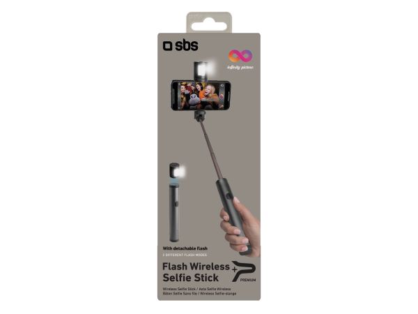 Staffe: Kabelloser Selfie-Stick mit Blitz – Nuovo (secondo la descrizione) da Regensdorf venduto da DiniChance 1