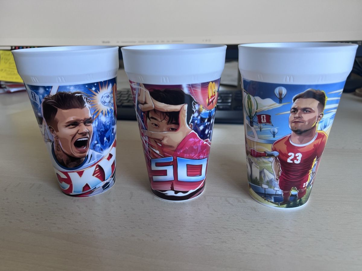 Mc Donald's Gläser: McDonald’s WM Becher – Neu (gemäss Beschreibung) aus Büron von the_k2dl