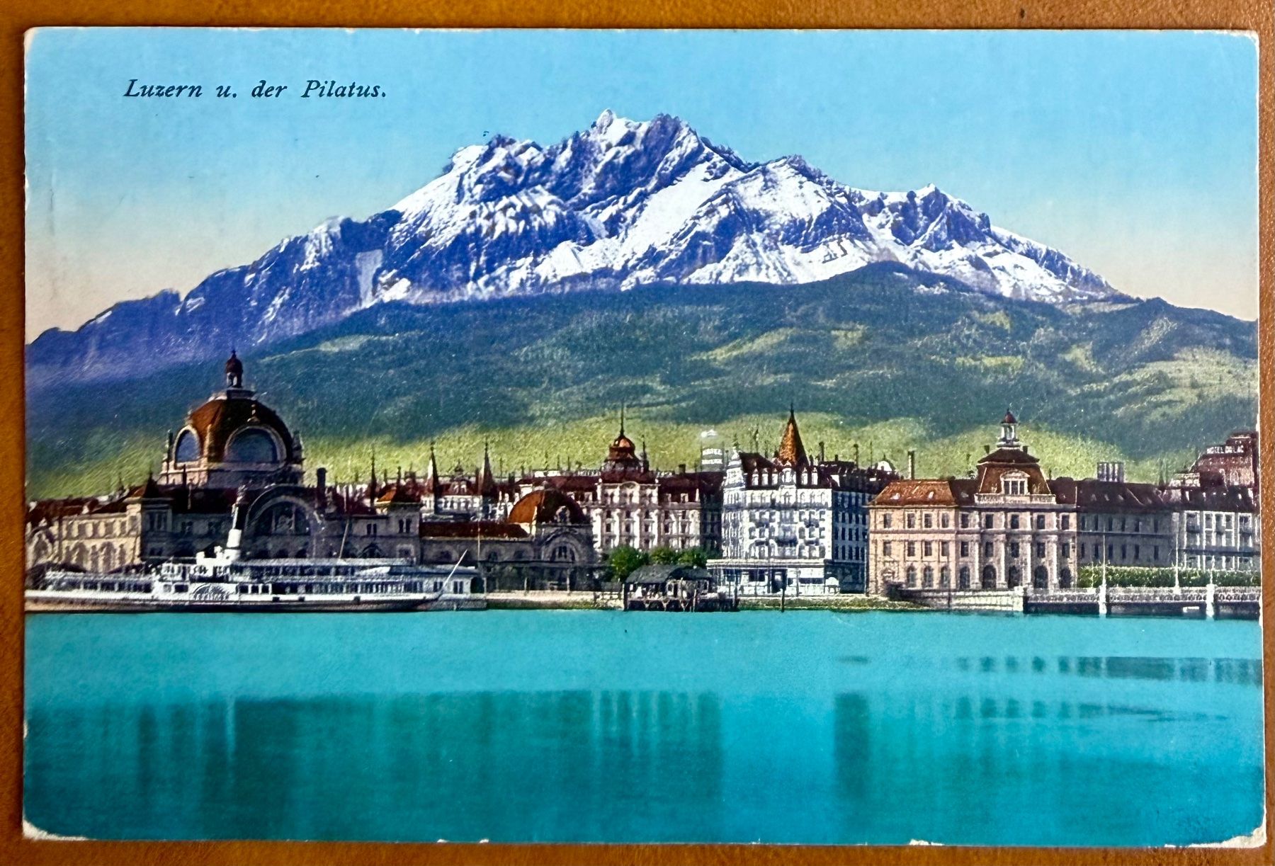 Cartoline postali: AK: Luzern - Dampfschiff  1920 – Usato da Lutry venduto da Ediego