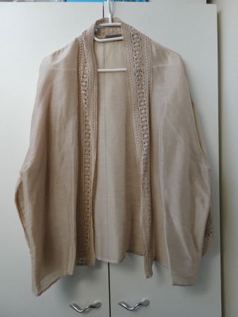 Cardigan / Jacke von Hallhuber Gr. 42, Farbe champagner