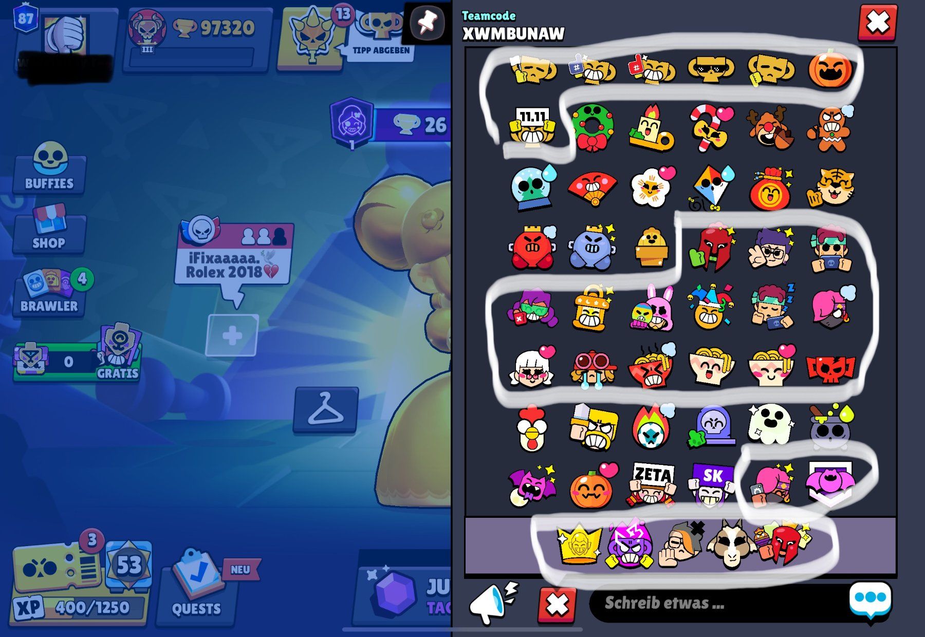 Brawl Stars Account - 83 Rang 35 - 95 Pwr 11 - ALLE BRAWLER (Neu und ...
