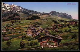 AK Amden, Blick zum Ort