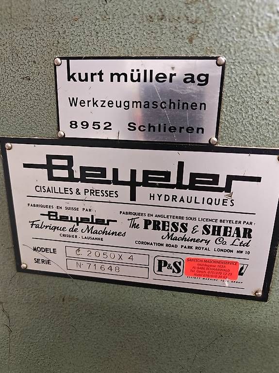 Tutte le macchine: Tafelschere – Usato da Surava venduto da Casuttsoehne_AG 1