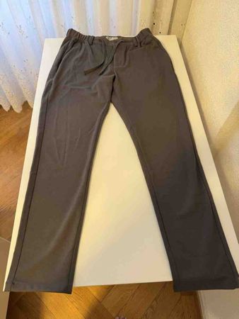 Casual Trousers Elastic Waist