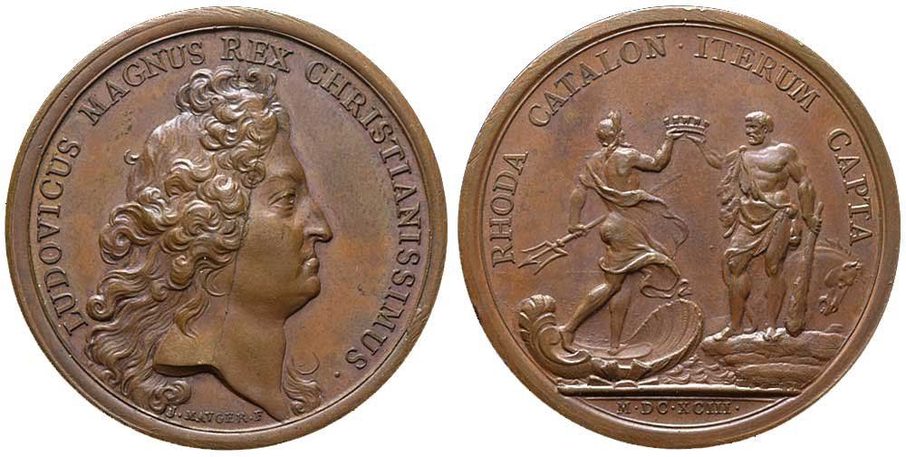 Medaglie: Frankreich, Medaille 1693, Mosas – Usato da Chiasso venduto da Novamarketing