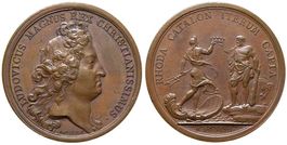 Frankreich, Medaille 1693, Mosas