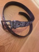 Ceinture en cuir de serpent pour homme