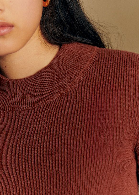 Sezane Maglioni & Felpe: Sezane Simon Jumper Sweater Caramel Cotton Wool Pulli – Usato da Münchenstein venduto da B771 2