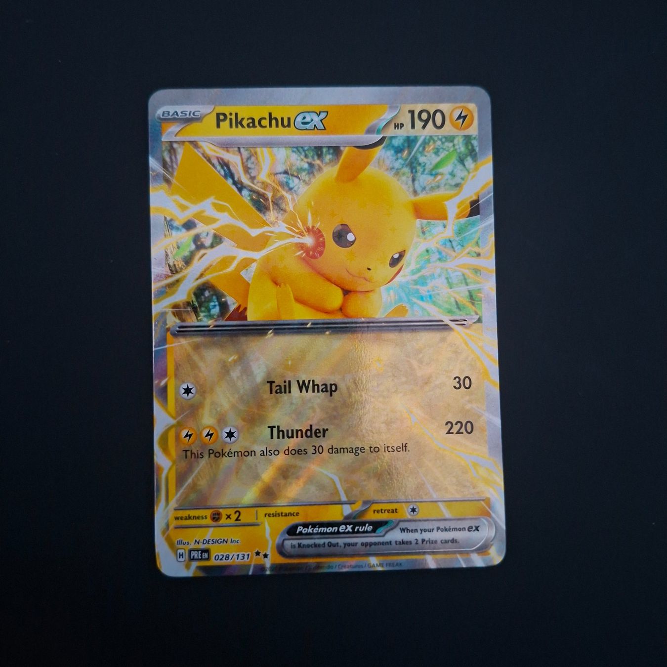 Pokémon Sammelbilder & Trading cards: Pikachu ex #028 Prismatic Evolutions EN (PRE) – Gebraucht aus Biasca von Sara_Poke123