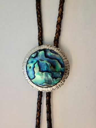 Bolo Tie Western Krawatte Cowboy Country ABALONE Muschel USA