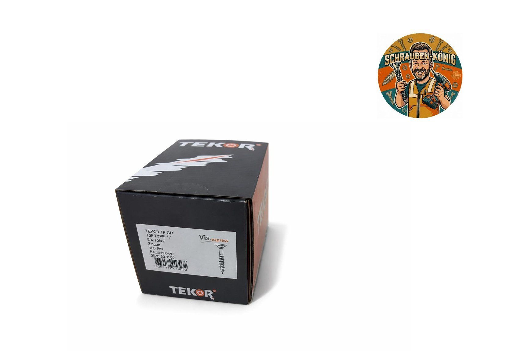 Ferramenta: Spanplattenschrauben 5x70 Torx TX25, 100 Stück – Nuovo e nell'imballaggio originale da Wittenbach venduto da schrauben-koenig