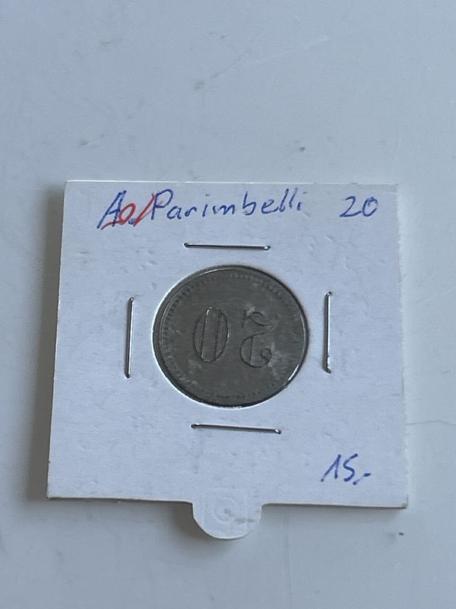 Medaglie: Jeton A. Parimbelli 20 silberfarben (S24) – Usato da Neuenhof venduto da SchnaeppliAllerlei