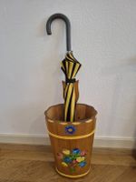 Schirmständer Holz handbemalt Folklore / umbrella stand wood