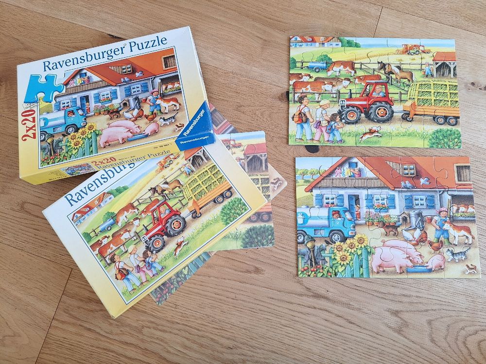 Ravensburger Puzzle 2x 20 Teile - Sandmännchen  – Spiel gebraucht kaufen – A02piiYx41ZZB