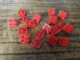 lego 2476 lot de 18 pièces Red Plate, Modified 2 x 2