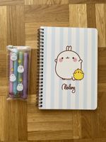 Molang Notebook and Gel pens