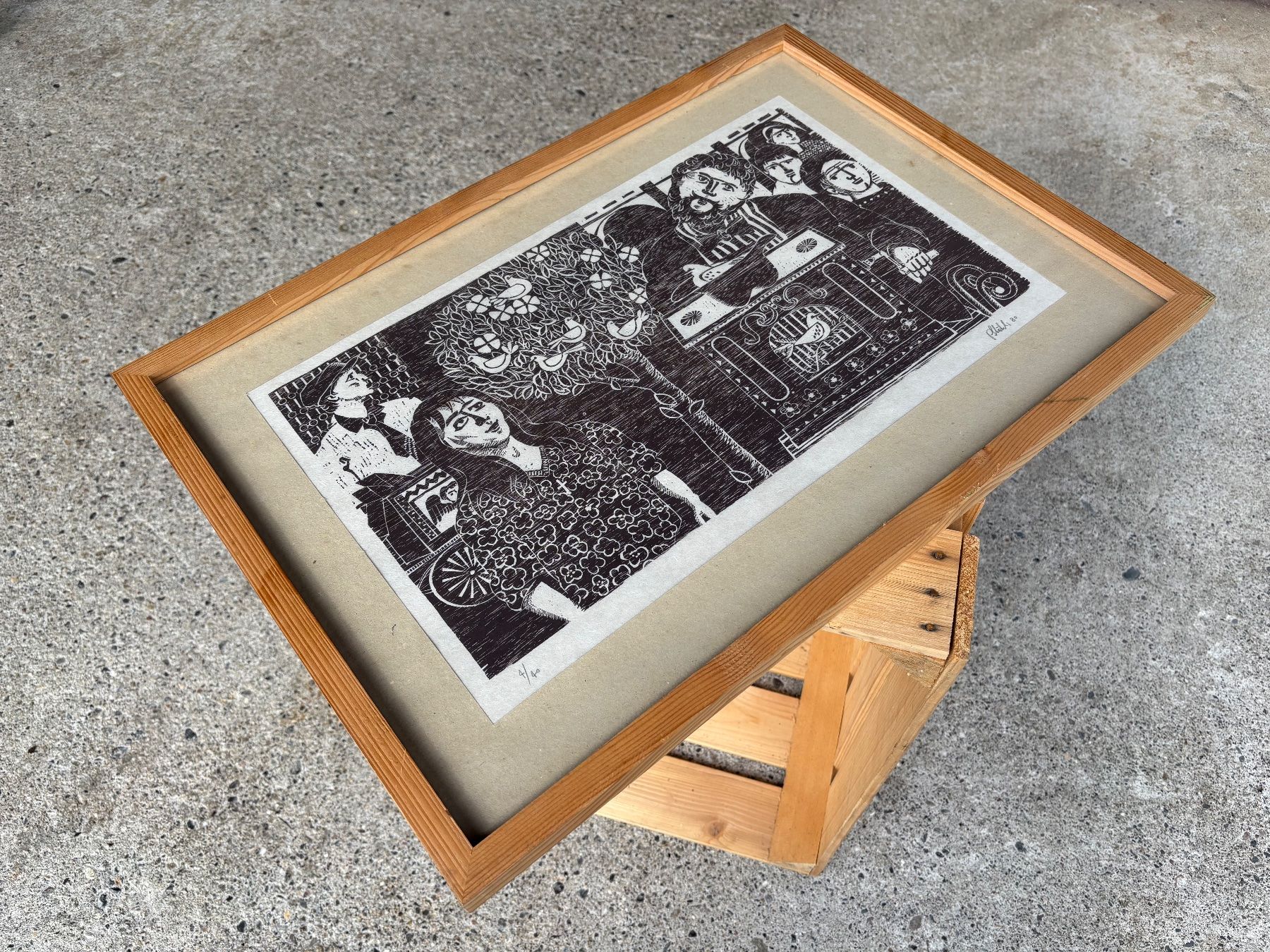 Gravures sur bois: schöner Holzschnitt von Peter Stähli – D'occasion à Feldbach par Olive1 2