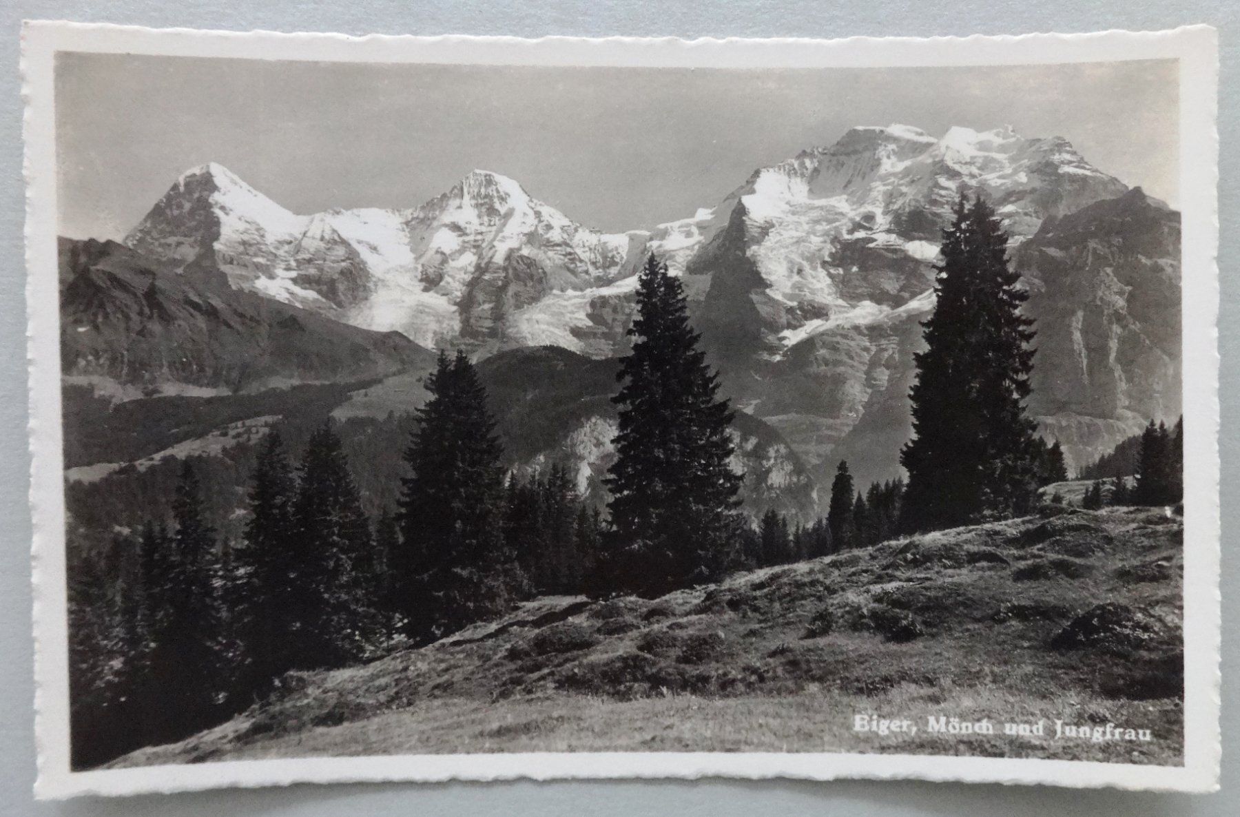 Ansichtskarten: Eiger, Mönch und Jungfrau – Gebraucht aus Fétigny von Billy2miny