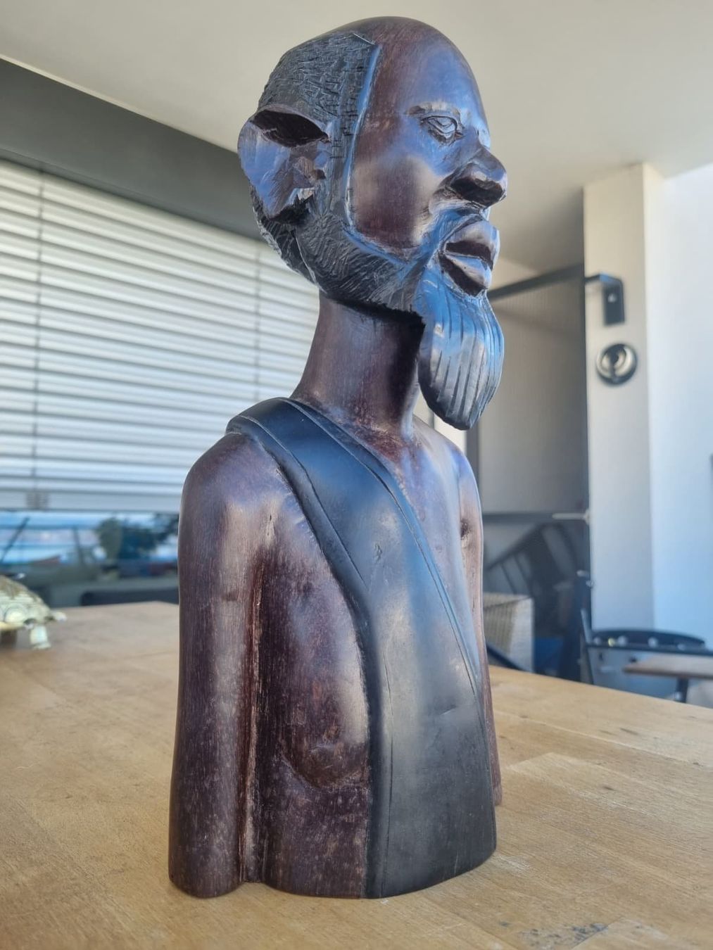 Sculture & Statue: Handgeschnitzte Holzskulptur, afrikanischer Mann – Usato da Zug venduto da Quantipus 3