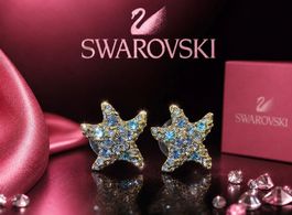 Swarovski, vintage Ohrringe, 18k vergoldet, original