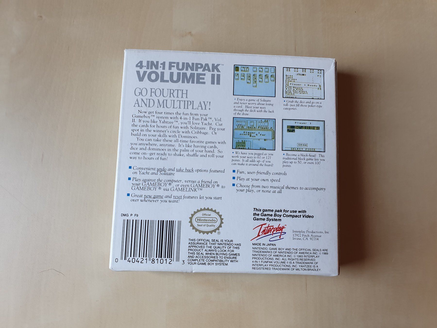 Nintendo Giochi: 4 in 1 Funpak Volume II – Usato da Stansstad venduto da collectorsshop 1